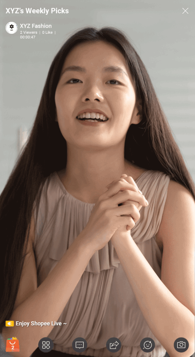 쇼피 라이브의 바우처 기능