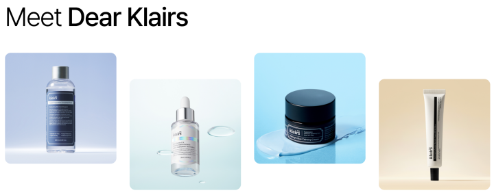 위시컴퍼니의 디어 클레어스 브랜드 라인업