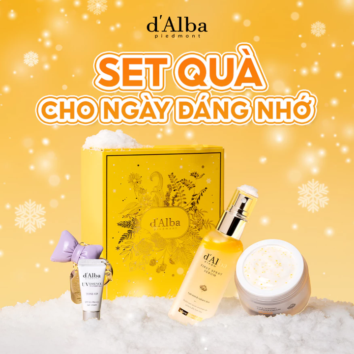 달바의 퍼스트 스프레이 세럼 + 브라이트닝 캡슐 크림 + 선크림 키링 기프트 세트