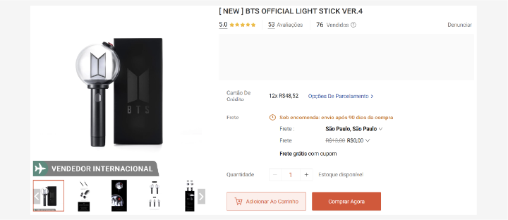 BTS 공식 응원봉 ver.4