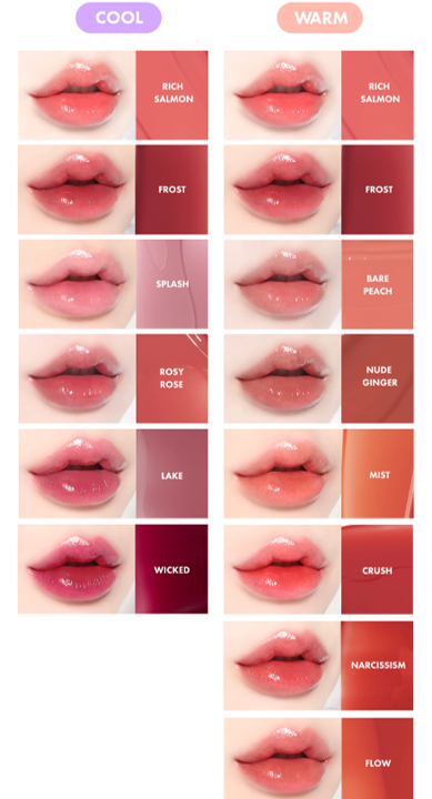 잉가의 글래시 워터 글로우 립 틴트